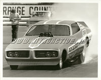 Ray Alley Enginemasters Dodge Funny Car Black & White Photo