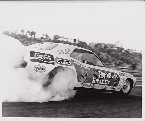 Don Prudhomme Snake II Hot Wheels Funny Car Burnout 8X10 Photo