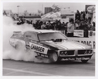 Pabst Charger Funny Car Burnout B&W Photo