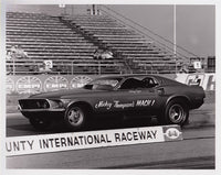 Mickey Thompson's Mach 1 Mustang Funny Car Black & White Photo