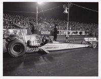 Vintage Jerry Ruth Top Fuel Dragster 8x10 Black and White Photo