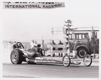 Vintage Beebe & Mulligan Top Fuel Dragster 8x10 Black and White Photo